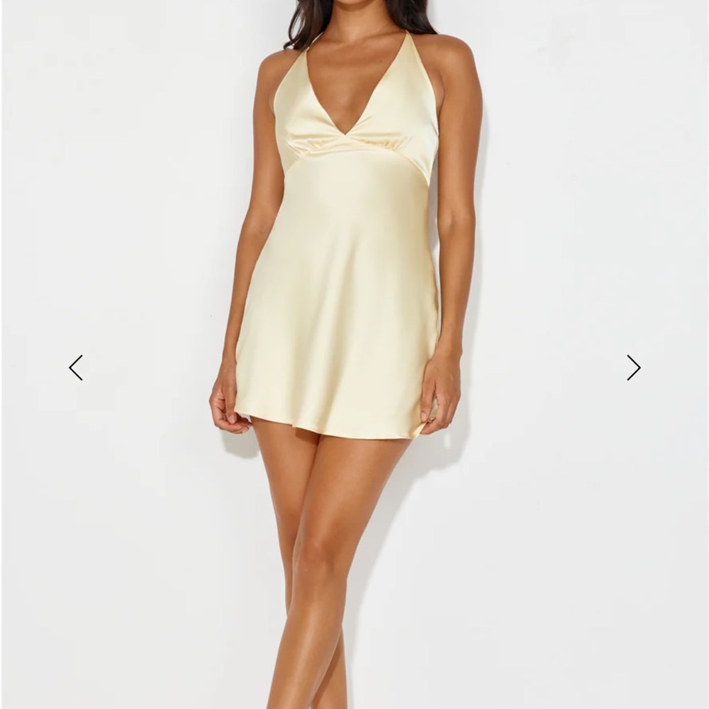 Hello Molly Cream Satin Chemise